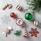 Glitzhome® 160 Pack Whimsical Red & Green Deluxe Boxed Shatterproof Ornaments